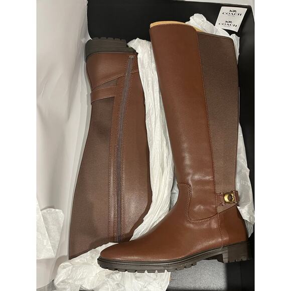 NWT Coach CO490 Faith Leather Boot Size 9B - Picture 7 of 10